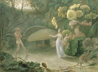 Oberon és Titánia, Szentivánéji álom, II. felvonás, I. jelenet, William Shakespeare (1566-1616) műve, 1837